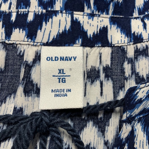 Old Navy, Navy and White Boho Midi Dress - Picture 4 of 7